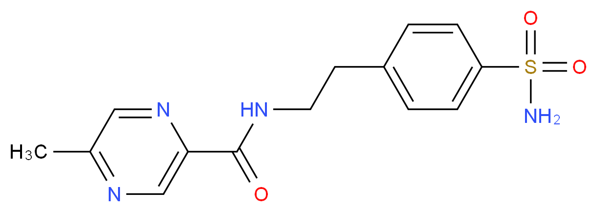 4-[β-(5-Methylpyrazinyl-2-carboxamido)ethyl]benzene Sulfonamide_Molecular_structure_CAS_33288-71-0)