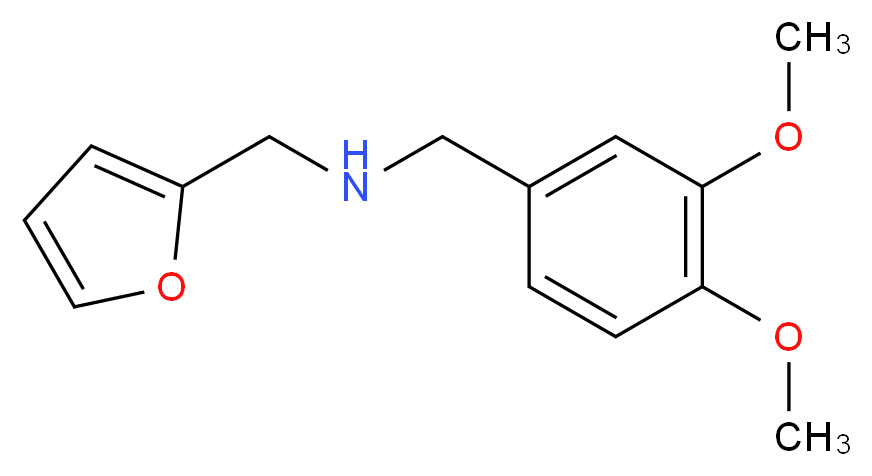 N-(3,4-dimethoxybenzyl)-1-(furan-2-yl)methanamine_Molecular_structure_CAS_)
