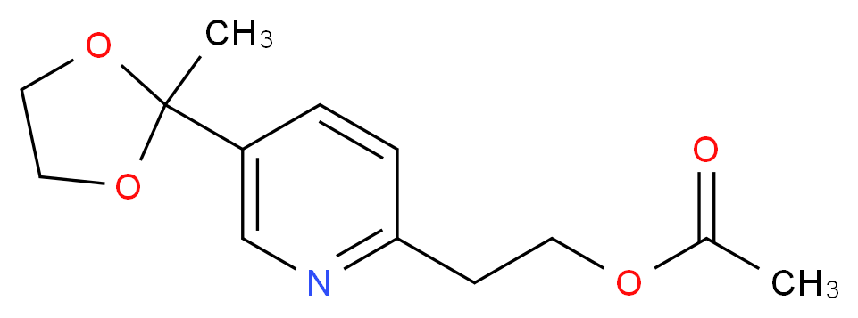 5-(2-Methyl-1,3-dioxolan-2-yl)-2-pyridineethanol Acetate_Molecular_structure_CAS_1159977-49-7)