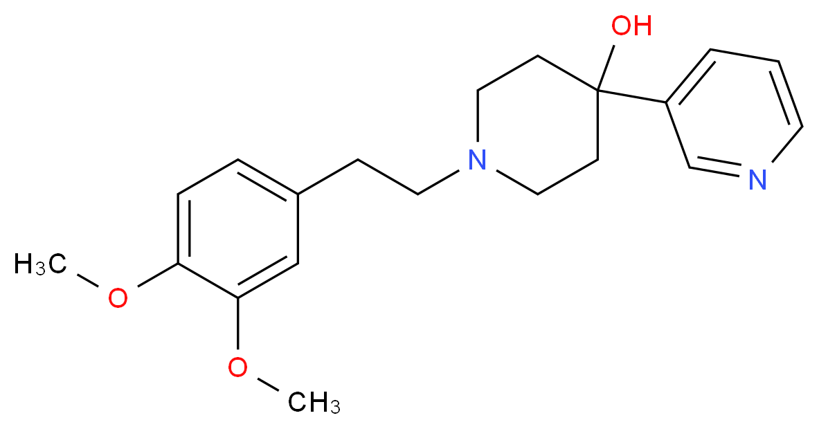 1-[2-(3,4-dimethoxyphenyl)ethyl]-4-(3-pyridinyl)-4-piperidinol_Molecular_structure_CAS_)