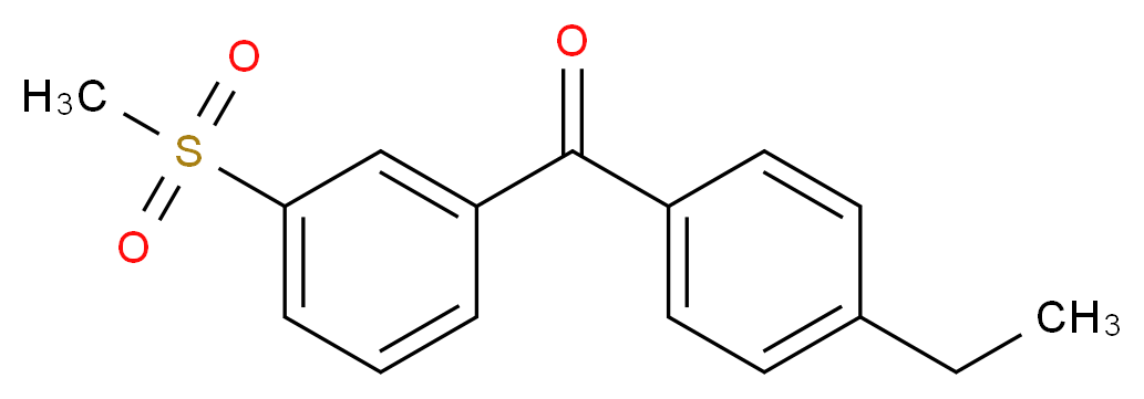 (4-ethylphenyl)(3-methanesulfonylphenyl)methanone_Molecular_structure_CAS_)