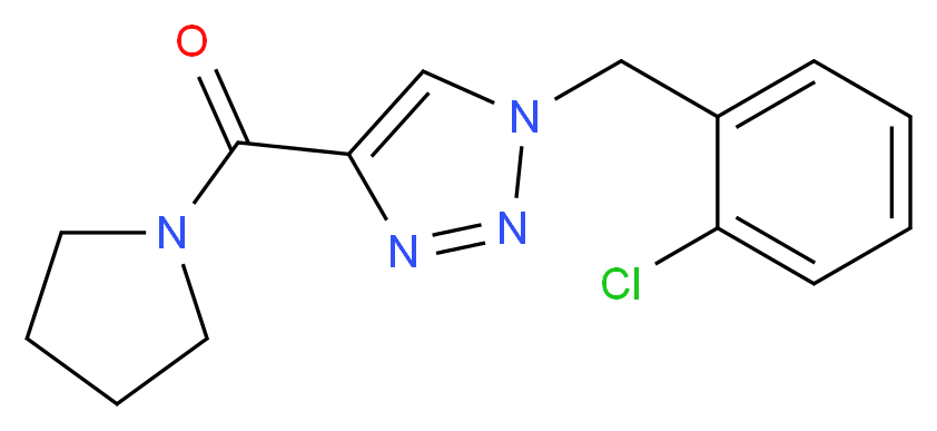 1-(2-chlorobenzyl)-4-(1-pyrrolidinylcarbonyl)-1H-1,2,3-triazole_Molecular_structure_CAS_)