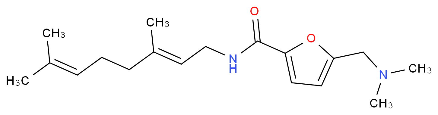 5-[(dimethylamino)methyl]-N-[(2E)-3,7-dimethylocta-2,6-dien-1-yl]-2-furamide_Molecular_structure_CAS_)