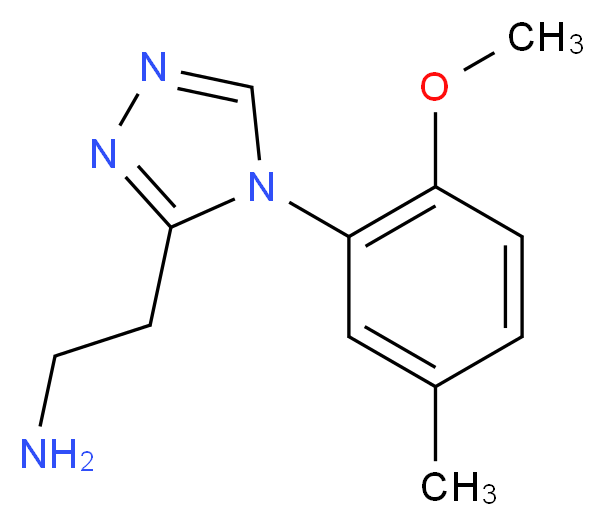 2-[4-(2-methoxy-5-methylphenyl)-4H-1,2,4-triazol-3-yl]ethanamine_Molecular_structure_CAS_)