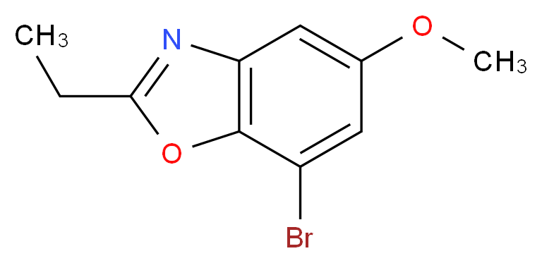7-Bromo-2-ethyl-1,3-benzoxazol-5-yl methyl ether_Molecular_structure_CAS_)