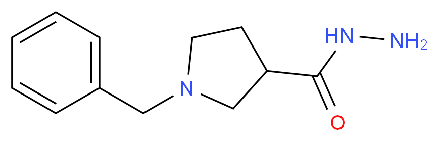 1-Benzyl-pyrrolidine-3-carboxylic acid hydrazide_Molecular_structure_CAS_474317-63-0)