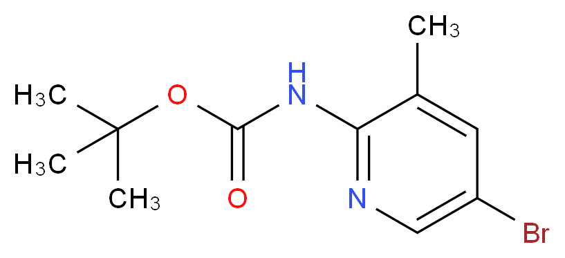 tert-Butyl (5-bromo-3-methylpyridin-2-yl)carbamate_Molecular_structure_CAS_748812-61-5)
