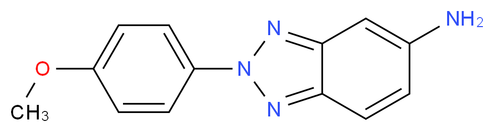 2-(4-methoxyphenyl)-2H-benzo[d][1,2,3]triazol-5-amine_Molecular_structure_CAS_)