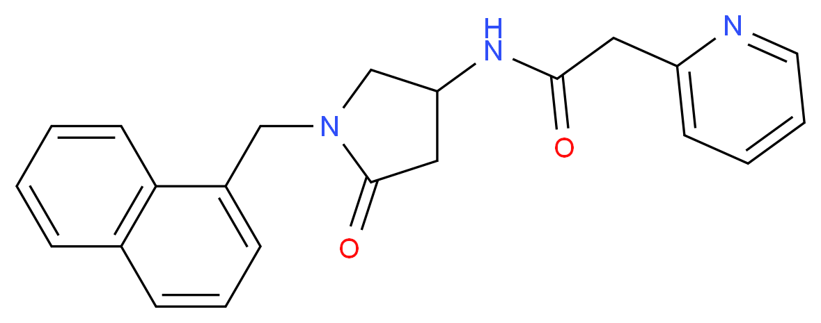 N-[1-(1-naphthylmethyl)-5-oxo-3-pyrrolidinyl]-2-(2-pyridinyl)acetamide_Molecular_structure_CAS_)
