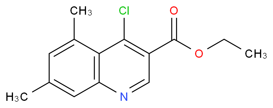 Ethyl 4-chloro-5,7-dimethylquinoline-3-carboxylate_Molecular_structure_CAS_338954-49-7)