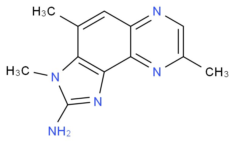 2-Amino-3,4,8-trimethyl-3H-imidazo[4,5-f]quinoxaline_Molecular_structure_CAS_)