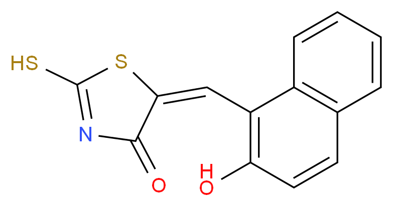 (5E)-5-[(2-Hydroxy-1-naphthyl)methylene]-2-mercapto-1,3-thiazol-4(5H)-one_Molecular_structure_CAS_268736-98-7)