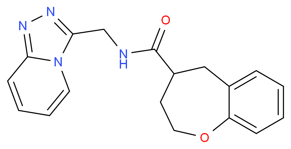 N-([1,2,4]triazolo[4,3-a]pyridin-3-ylmethyl)-2,3,4,5-tetrahydro-1-benzoxepine-4-carboxamide_Molecular_structure_CAS_)