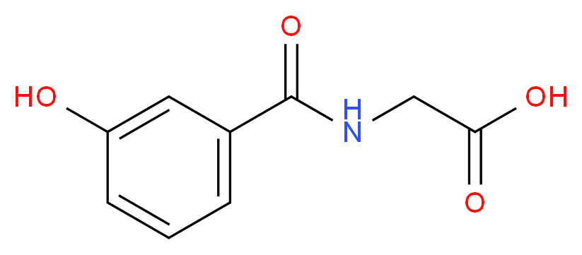 2-[(3-hydroxyphenyl)formamido]acetic acid_Molecular_structure_CAS_)