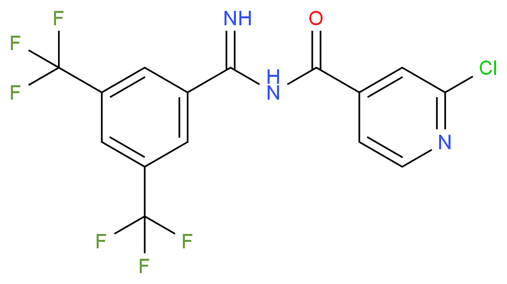 N-[[3,5-bis(trifluoromethyl)phenyl](imino)methyl]-2-chloroisonicotinamide_Molecular_structure_CAS_)