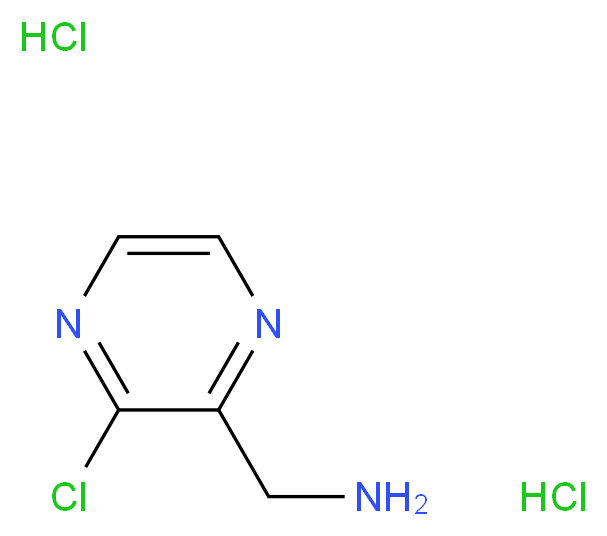 2-(Aminomethyl)-3-chloropyrazine dihydrochloride_Molecular_structure_CAS_867165-53-5)