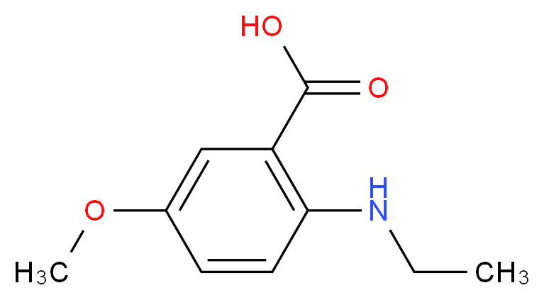 2-(ethylamino)-5-methoxybenzoic acid_Molecular_structure_CAS_)