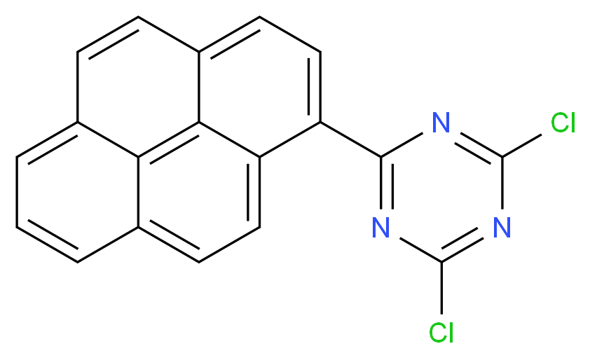 1-(4,6-Dichloro-1,3,5-triazin-2-yl)pyrene_Molecular_structure_CAS_3224-36-0)