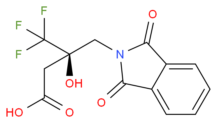 (3R)-3-[(1,3-dioxo-1,3-dihydro-2H-isoindol-2-yl)methyl]-4,4,4-trifluoro-3-hydroxybutanoic acid_Molecular_structure_CAS_)