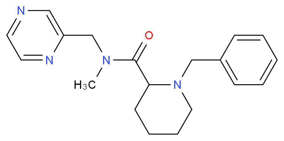 1-benzyl-N-methyl-N-(pyrazin-2-ylmethyl)piperidine-2-carboxamide_Molecular_structure_CAS_)