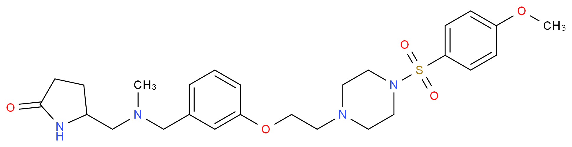 5-{[[3-(2-{4-[(4-methoxyphenyl)sulfonyl]-1-piperazinyl}ethoxy)benzyl](methyl)amino]methyl}-2-pyrrolidinone_Molecular_structure_CAS_)
