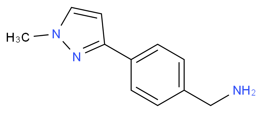 4-(1-methyl-1H-pyrazol-3-yl)benzylamine_Molecular_structure_CAS_915707-40-3)