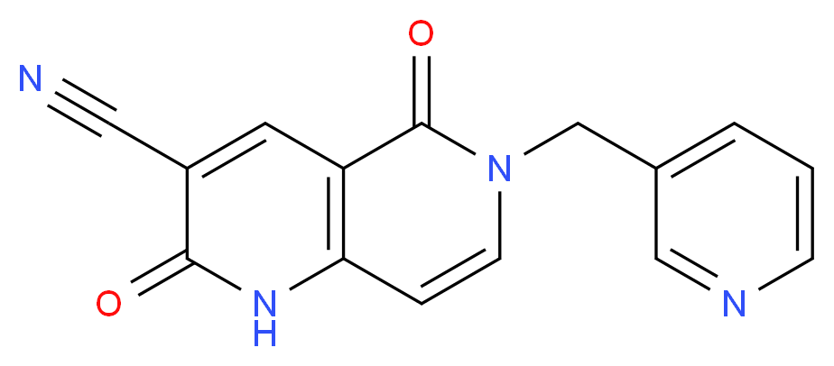 2,5-dioxo-6-(pyridin-3-ylmethyl)-1,2,5,6-tetrahydro-1,6-naphthyridine-3-carbonitrile_Molecular_structure_CAS_)