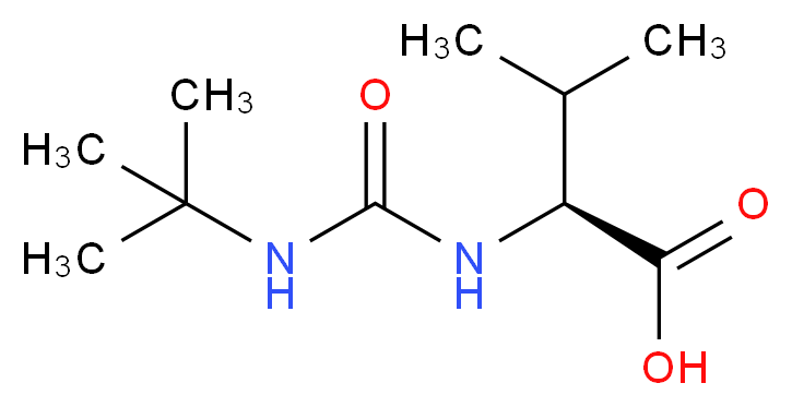 (2S)-2-[(tert-butylcarbamoyl)amino]-3-methylbutanoic acid_Molecular_structure_CAS_)