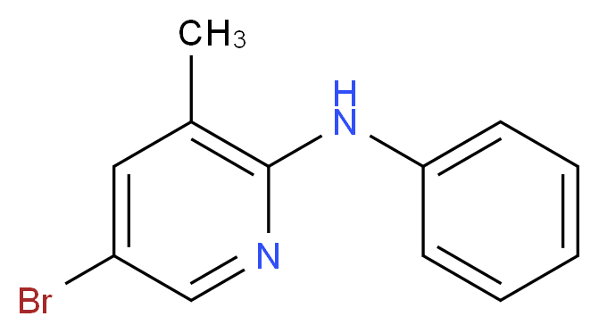 N-(5-Bromo-3-methyl-2-pyridinyl)-N-phenylamine_Molecular_structure_CAS_)