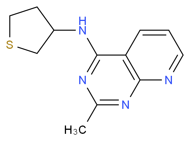 2-methyl-N-(tetrahydro-3-thienyl)pyrido[2,3-d]pyrimidin-4-amine_Molecular_structure_CAS_)