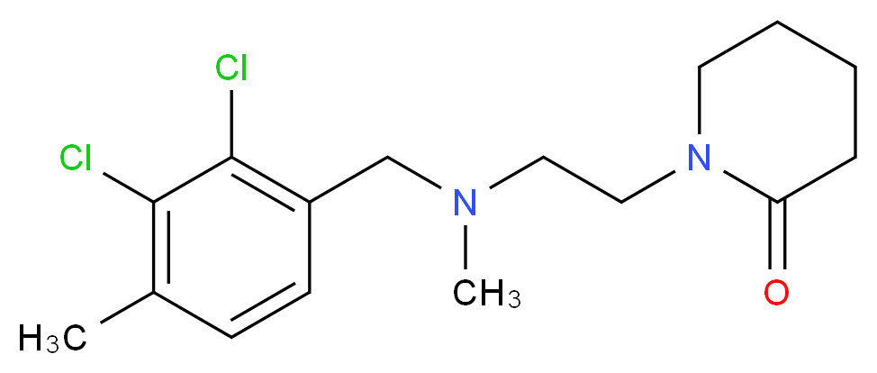 1-{2-[(2,3-dichloro-4-methylbenzyl)(methyl)amino]ethyl}piperidin-2-one_Molecular_structure_CAS_)