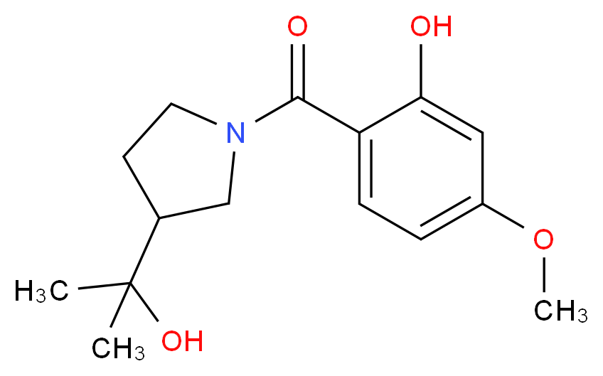 2-{[3-(1-hydroxy-1-methylethyl)pyrrolidin-1-yl]carbonyl}-5-methoxyphenol_Molecular_structure_CAS_)