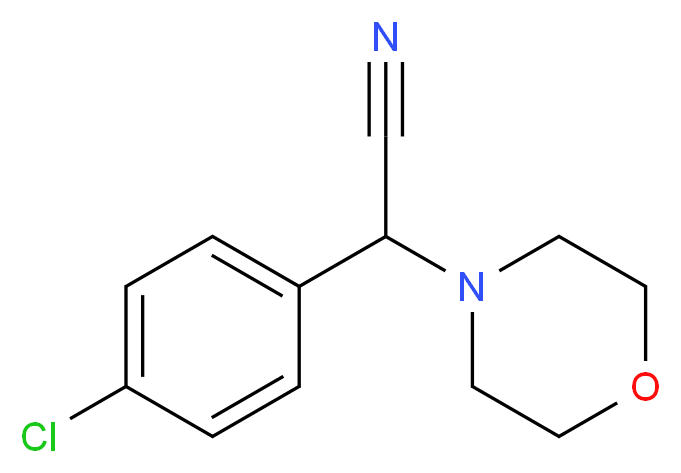 2-(4-chlorophenyl)-2-morpholinoacetonitrile_Molecular_structure_CAS_33599-26-7)