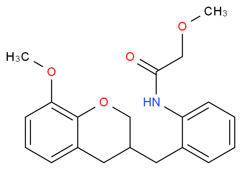 2-methoxy-N-{2-[(8-methoxy-3,4-dihydro-2H-chromen-3-yl)methyl]phenyl}acetamide_Molecular_structure_CAS_)