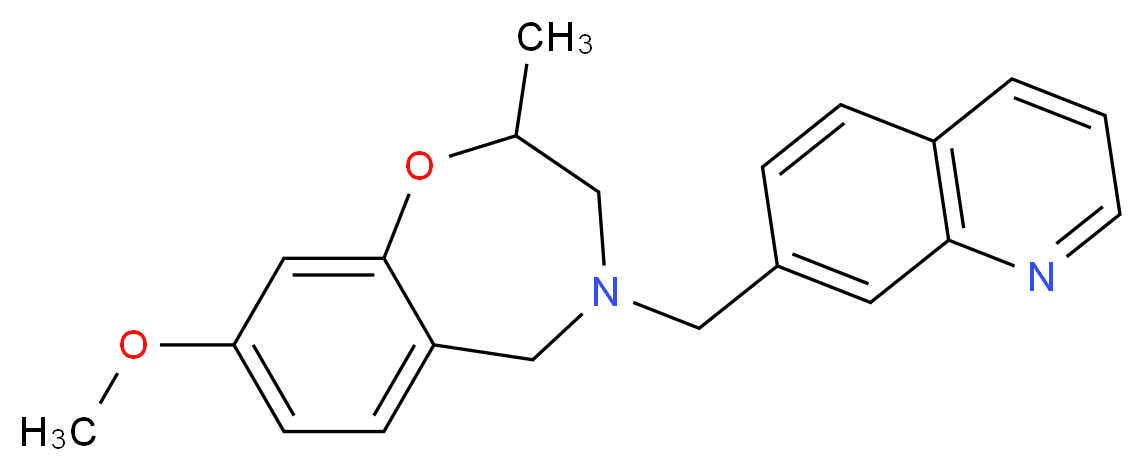 8-methoxy-2-methyl-4-(7-quinolinylmethyl)-2,3,4,5-tetrahydro-1,4-benzoxazepine_Molecular_structure_CAS_)