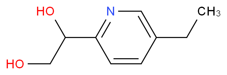 1-(5-Ethylpyridin-2-yl)ethane-1,2-diol_Molecular_structure_CAS_646519-83-7)