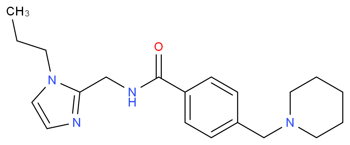 4-(1-piperidinylmethyl)-N-[(1-propyl-1H-imidazol-2-yl)methyl]benzamide_Molecular_structure_CAS_)