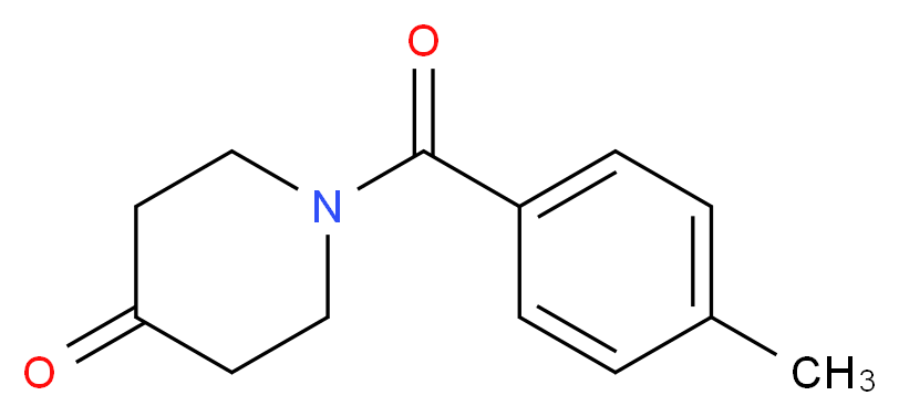 1-[(4-methylphenyl)carbonyl]piperidin-4-one_Molecular_structure_CAS_)