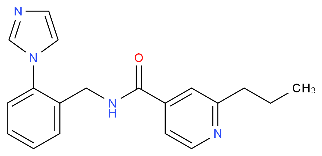 N-[2-(1H-imidazol-1-yl)benzyl]-2-propylisonicotinamide_Molecular_structure_CAS_)