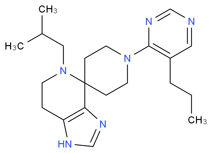 5-isobutyl-1'-(5-propylpyrimidin-4-yl)-1,5,6,7-tetrahydrospiro[imidazo[4,5-c]pyridine-4,4'-piperidine]_Molecular_structure_CAS_)