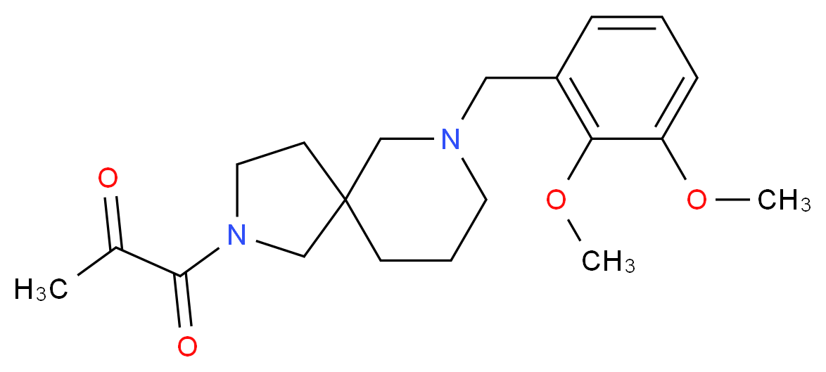 1-[7-(2,3-dimethoxybenzyl)-2,7-diazaspiro[4.5]dec-2-yl]-1-oxoacetone_Molecular_structure_CAS_)
