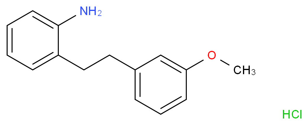 {2-[2-(3-Methoxyphenyl)ethyl]phenyl}amine hydrochloride_Molecular_structure_CAS_1185296-17-6)