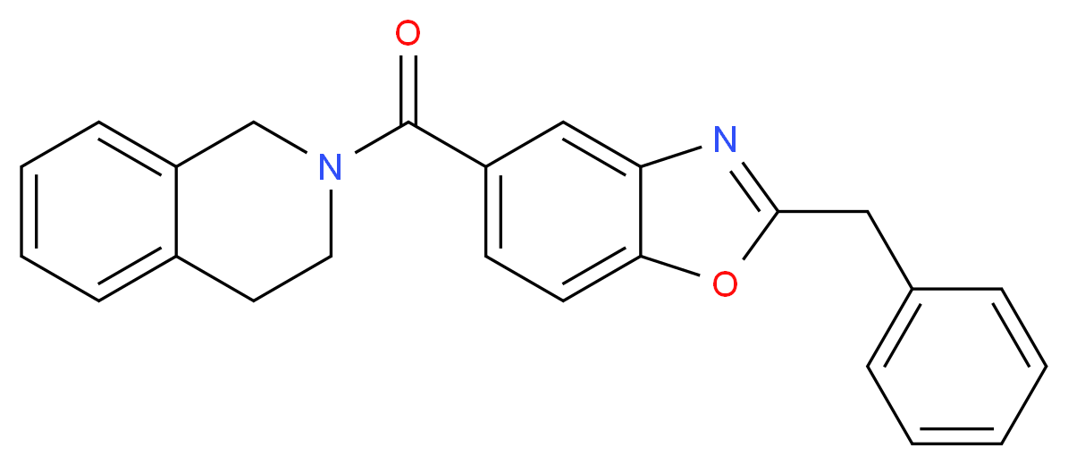 2-[(2-benzyl-1,3-benzoxazol-5-yl)carbonyl]-1,2,3,4-tetrahydroisoquinoline_Molecular_structure_CAS_)