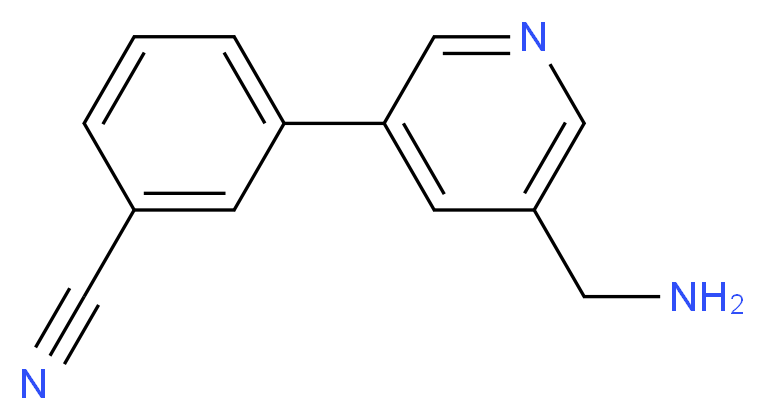 3-(5-(AMinoMethyl)pyridin-3-yl)benzonitrile_Molecular_structure_CAS_1346691-58-4)
