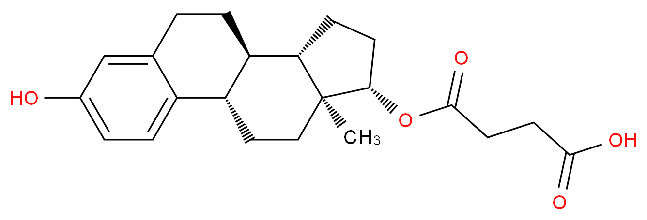 4-{[(14beta,17alpha)-3-hydroxyestra-1,3,5(10)-trien-17-yl]oxy}-4-oxobutanoic acid_Molecular_structure_CAS_)