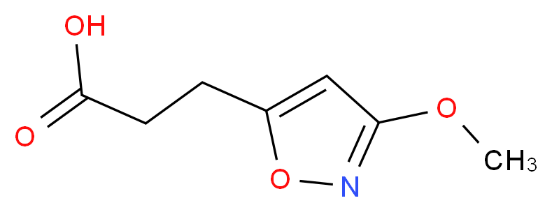 3-(3-methoxy-1,2-oxazol-5-yl)propanoic acid_Molecular_structure_CAS_)