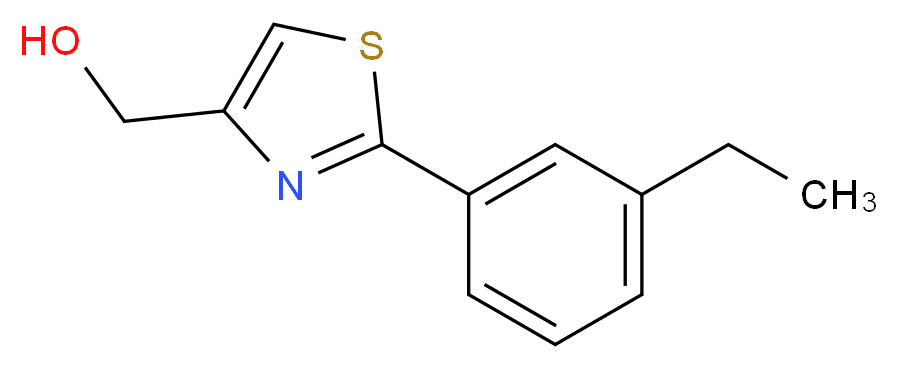 [2-(3-ETHYL-PHENYL)-THIAZOL-4-YL]-METHANOL_Molecular_structure_CAS_885280-47-7)