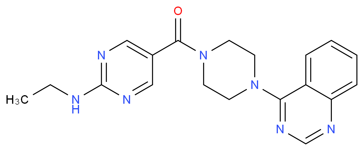 N-ethyl-5-{[4-(4-quinazolinyl)-1-piperazinyl]carbonyl}-2-pyrimidinamine_Molecular_structure_CAS_)