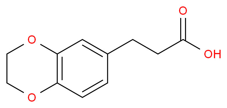 3-(2,3-Dihydro-benzo[1,4]dioxin-6-yl)-propionic acid_Molecular_structure_CAS_14939-92-5)