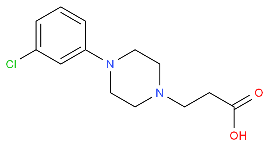3-[4-(3-Chloro-phenyl)-piperazin-1-yl]-propionic acid_Molecular_structure_CAS_)